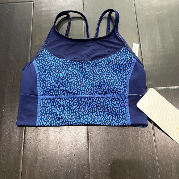NEW Lululemon Clip-In Long Line Bra Hero Blue Women's Size 6 - Picture 2 of 4